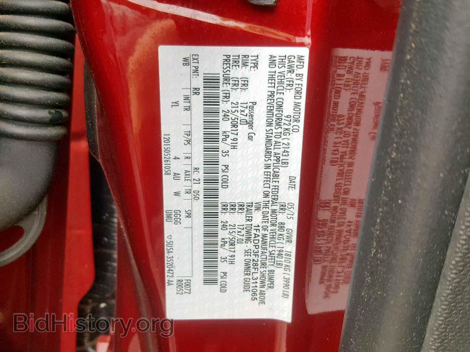 2015 FORD FOCUS SE - VIN: 1FADP3F28FL311065 - Фото 10