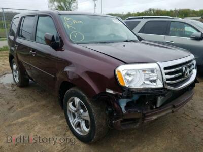 2014 Honda PILOT Pilot EXL, burgundy — VIN 5FNYF4H68EB046086, Copart