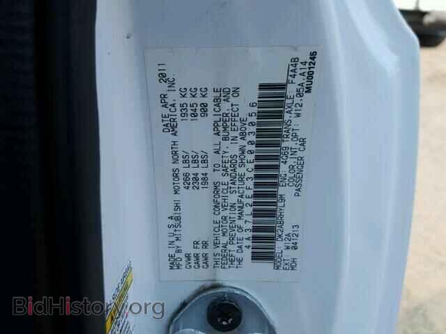 2012 MITSUBISHI ECLIPSE - VIN: 4A37L2EF3CE003056 - Фото 10