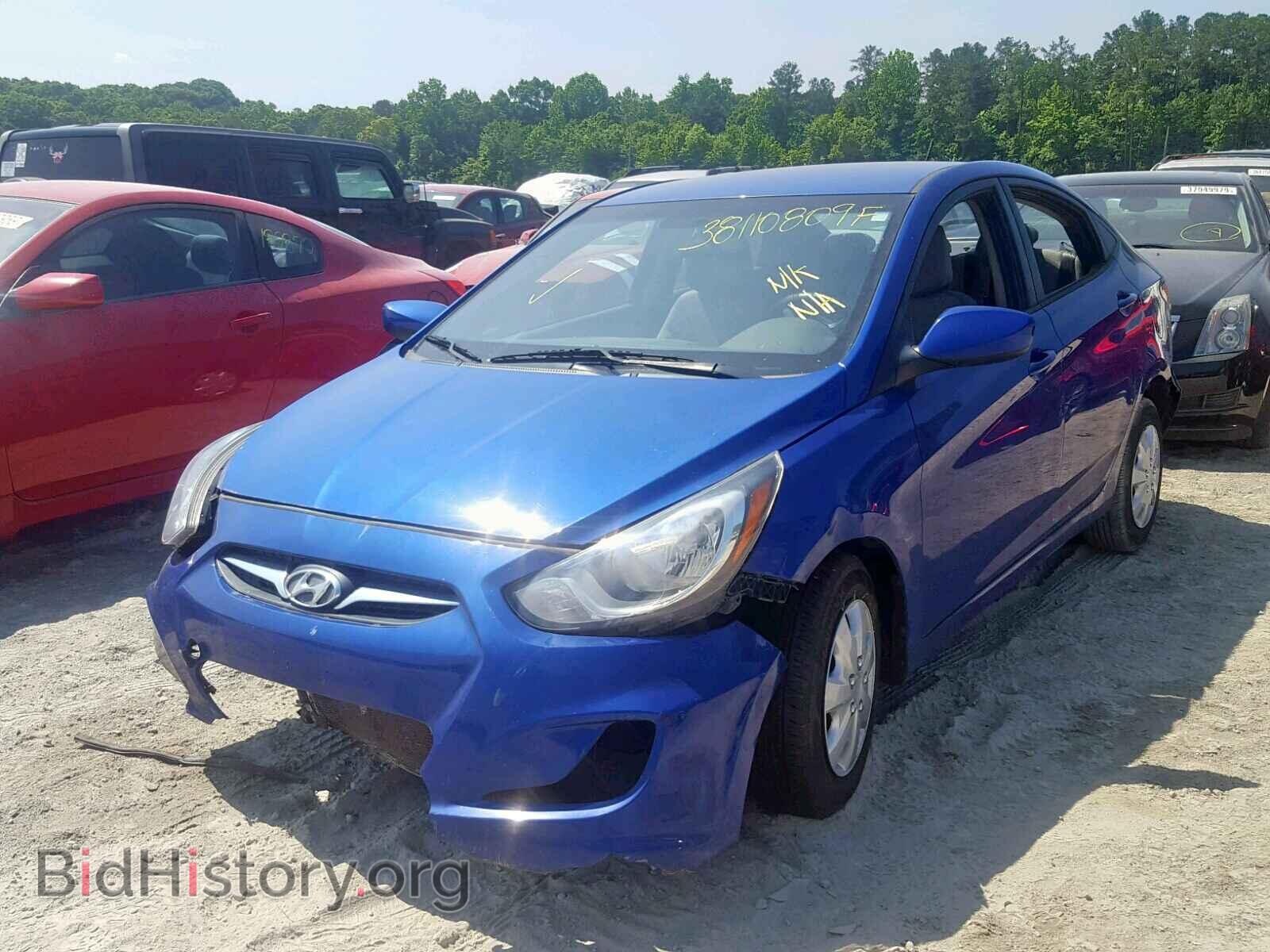 2014 HYUNDAI ACCENT - VIN: KMHCT4AEXEU638399 - Фото 2