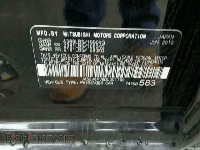 2013 MITSUBISHI LANCER - VIN: JA32V6FV8DU001796 - Фото 10