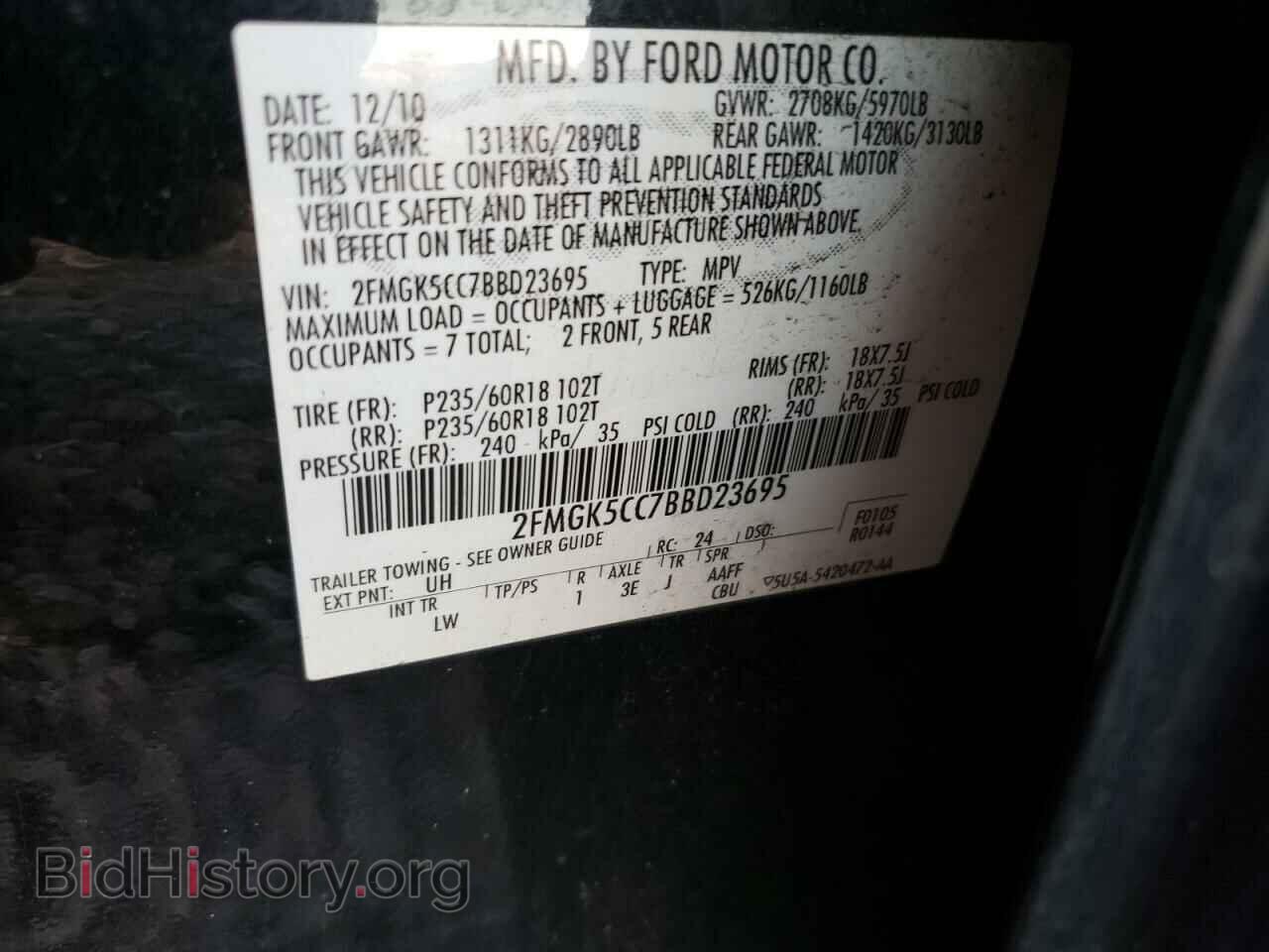 2011 FORD FLEX - VIN: 2FMGK5CC7BBD23695 - Photo 13
