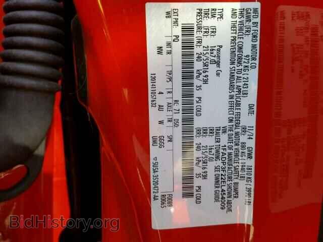 2014 FORD FOCUS - VIN: 1FADP3F22EL454009 - Фото 10