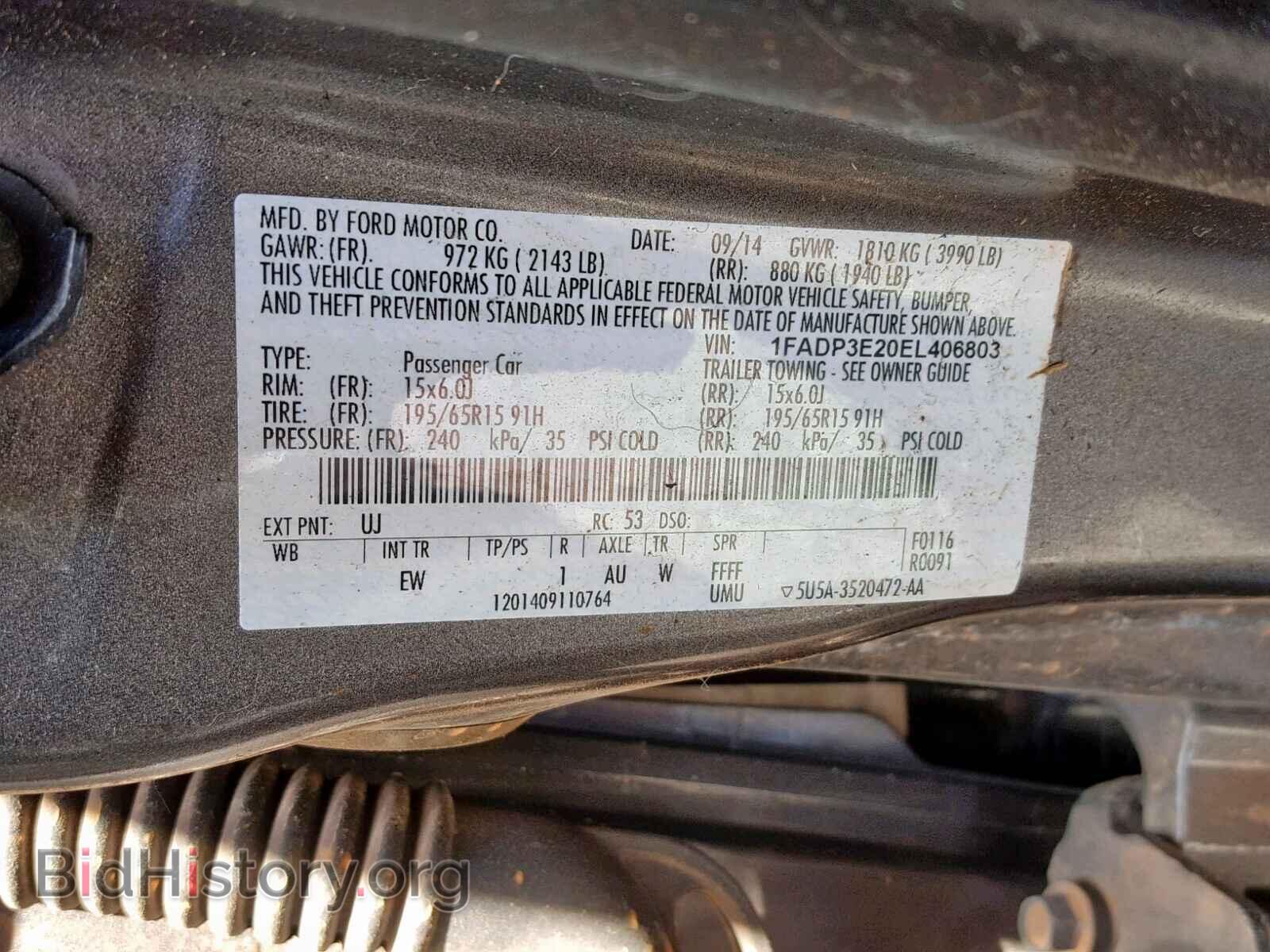 2014 FORD FOCUS - VIN: 1FADP3E20EL406803 - Photo 10