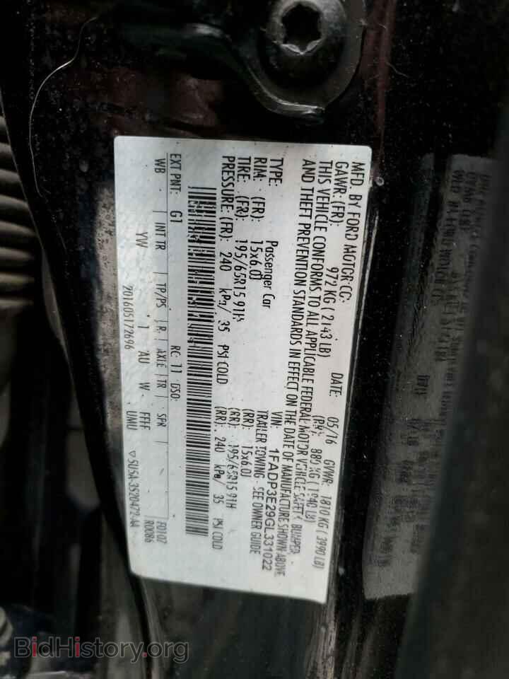 2016 FORD FOCUS - VIN: 1FADP3E29GL331022 - Photo 12