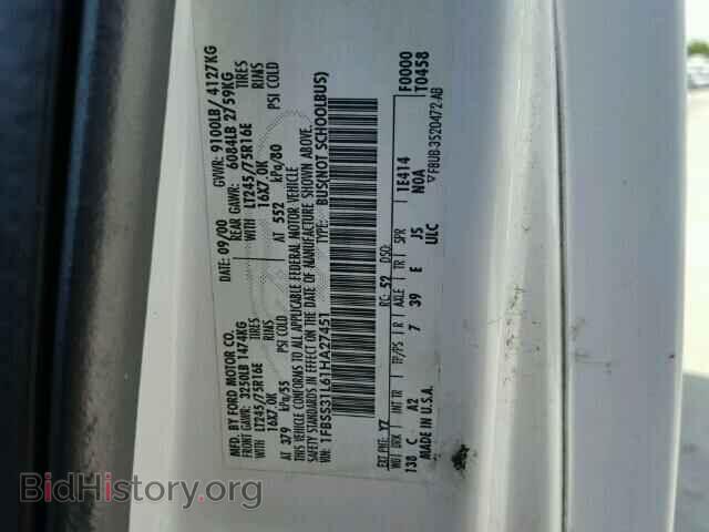 2001 FORD ECONOLINE - VIN: 1FBSS31L61HA27451 - Фото 10