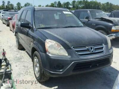 2006 Honda CRV CR-V, черный — VIN SHSRD78546U436387, Copart