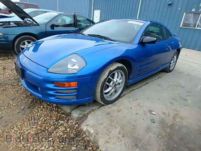 2002 MITSUBISHI ECLIPSE - VIN: 4A3AC54H12E050255 - Фото 2