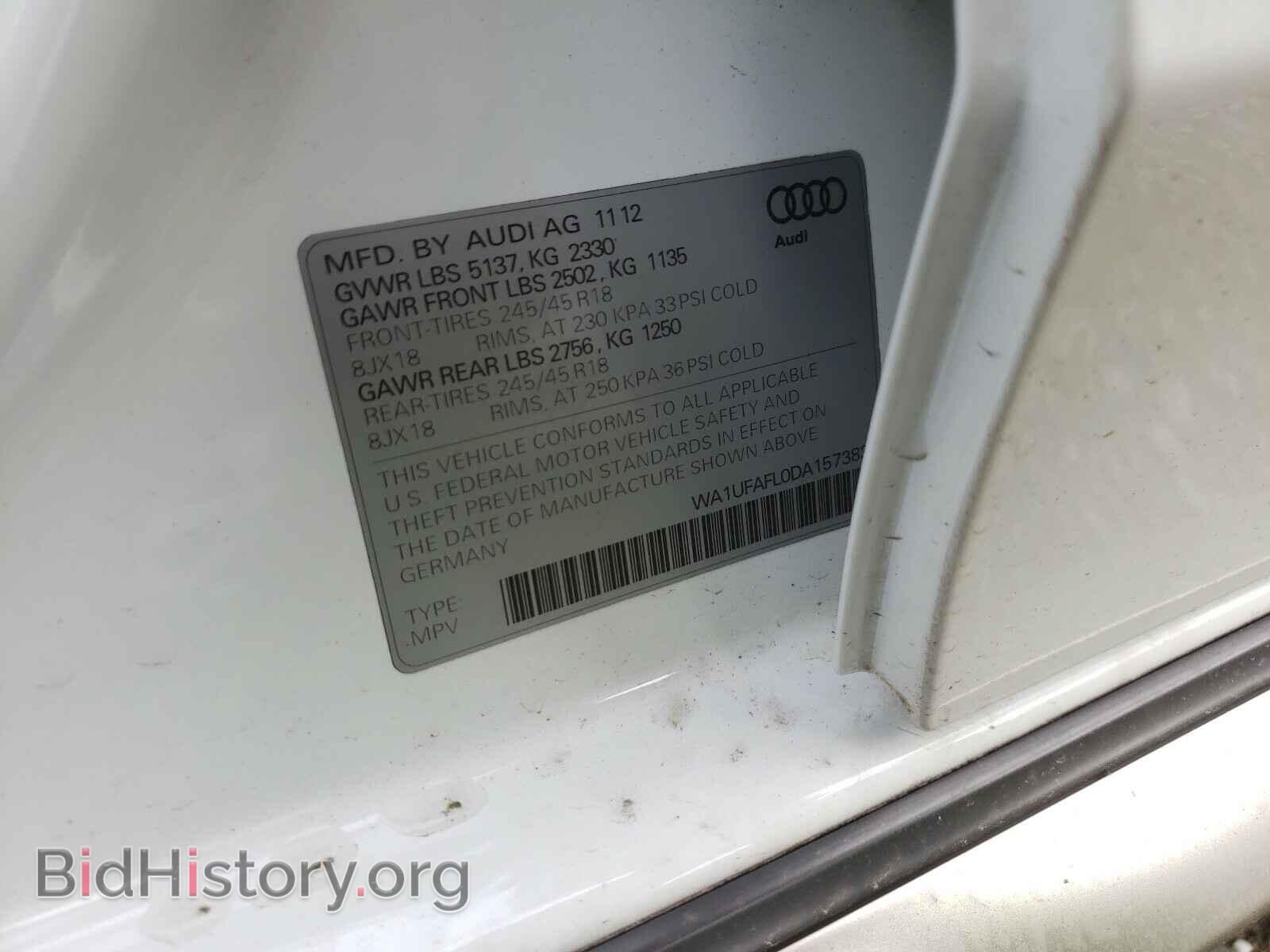 2013 AUDI A4 - VIN: WA1UFAFL0DA157383 - Фото 10