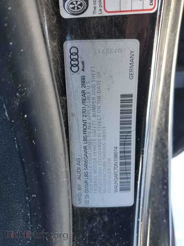 2013 AUDI A7 - VIN: WAUYGAFC7DN108014 - Фото 12