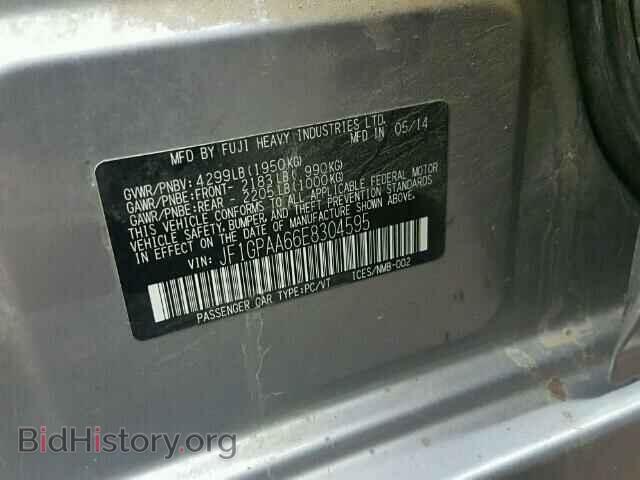 2014 SUBARU IMPREZA - VIN: JF1GPAA66E8304595 - Фото 10