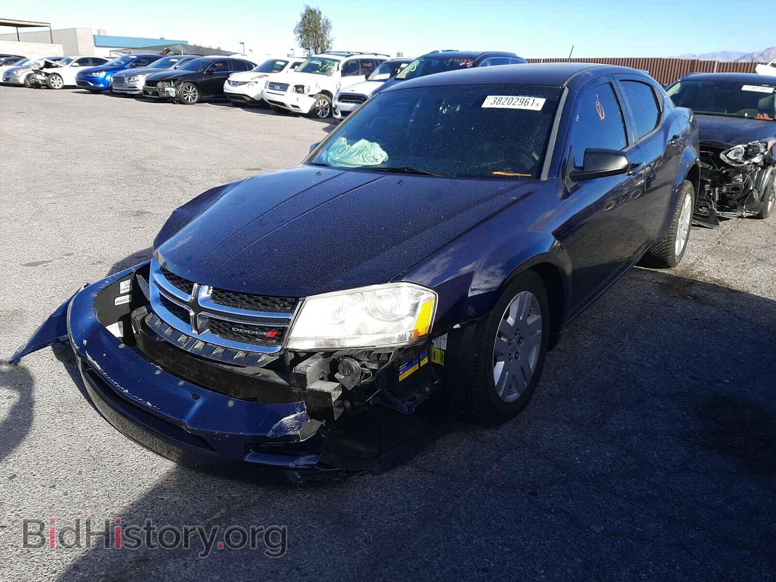 2014 DODGE AVENGER - VIN: 1C3CDZAB4EN184329 - Фото 2