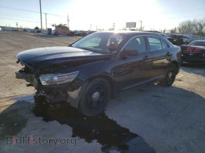 2015 Ford TAURUS Police Interceptor, черный — VIN 1FAHP2L83FG135992, Copart