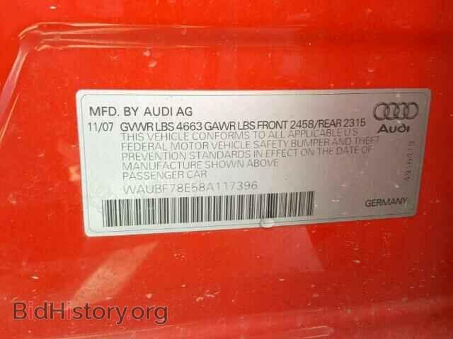 2008 AUDI A4 - VIN: WAUBF78E58A117396 - Фото 10