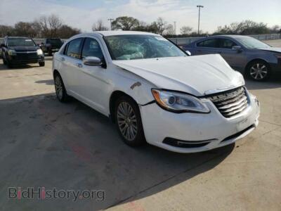 2013 Chrysler 200 200 Limite, белый — VIN 1C3CCBCG7DN614601, Copart