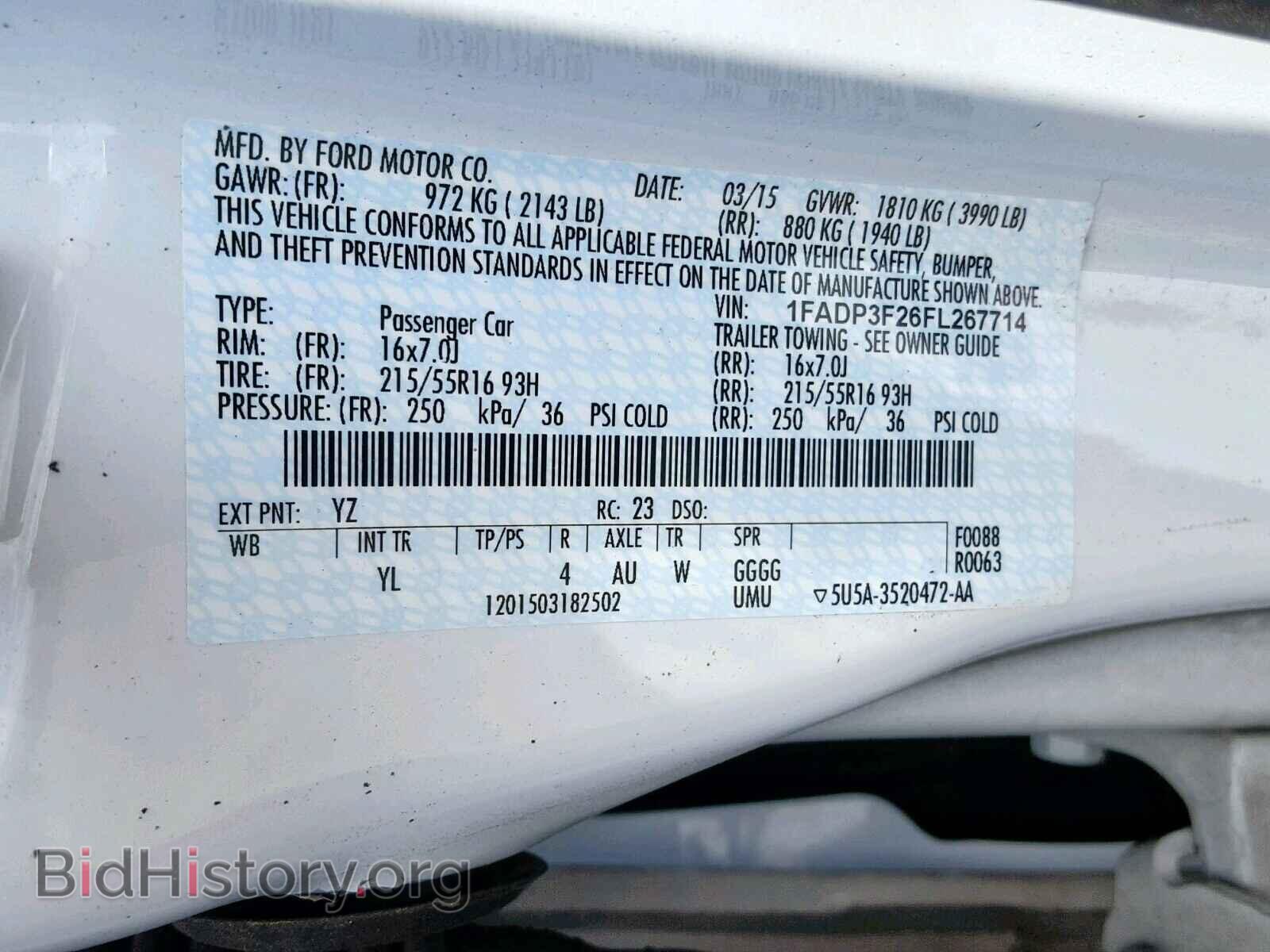 2015 FORD FOCUS SE - VIN: 1FADP3F26FL267714 - Фото 10