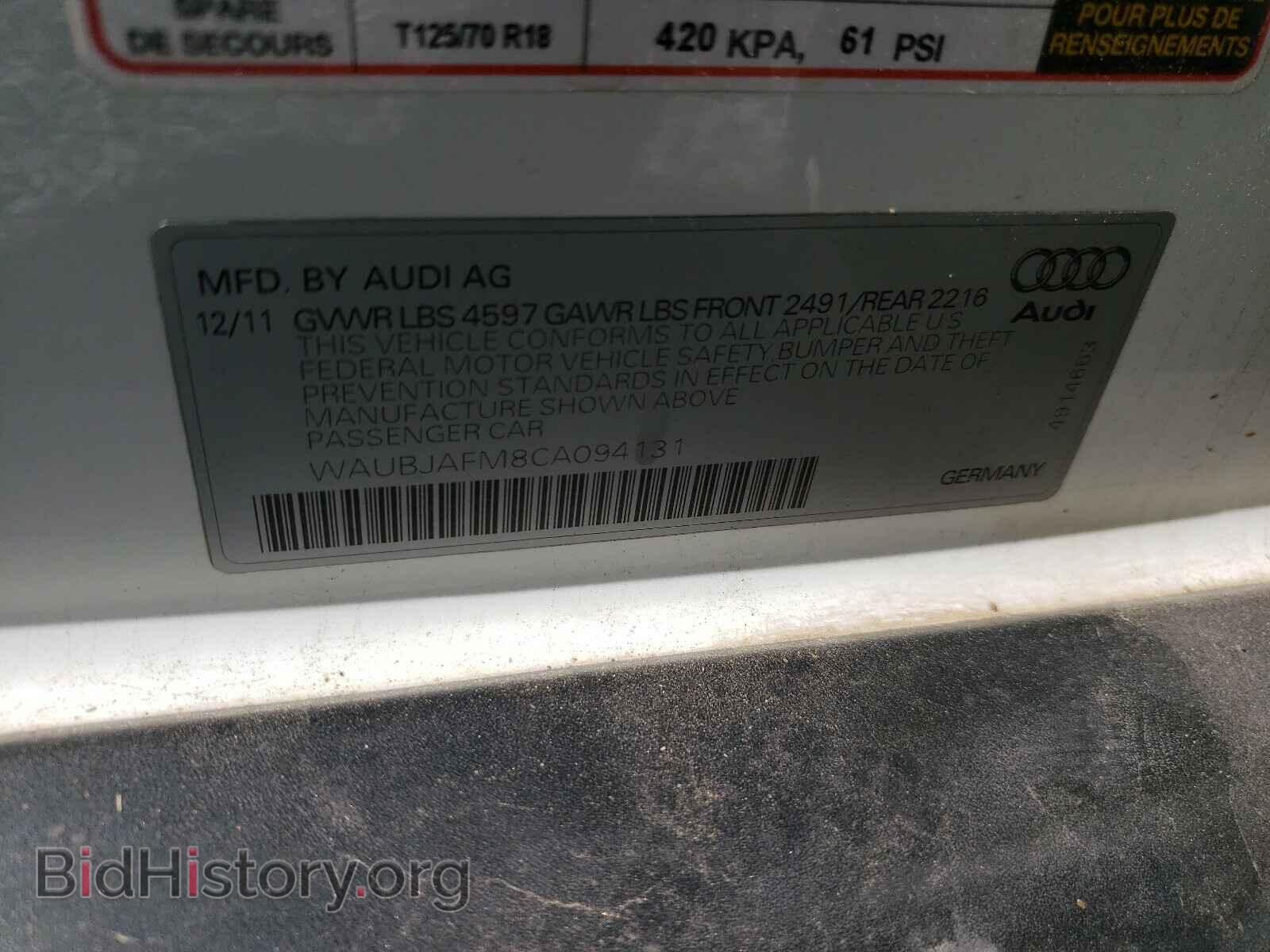 2012 AUDI A3 - VIN: WAUBJAFM8CA094131 - Photo 10
