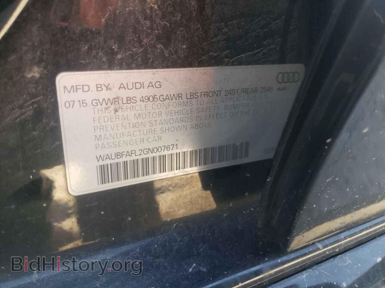 2016 AUDI A4 - VIN: WAUBFAFL2GN007671 - Фото 10