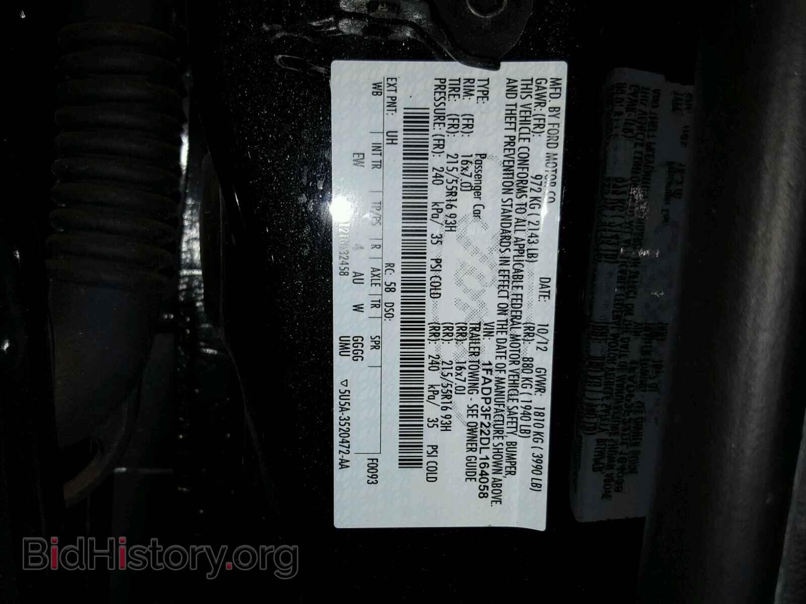 2013 FORD FOCUS - VIN: 1FADP3F22DL164058 - Photo 10