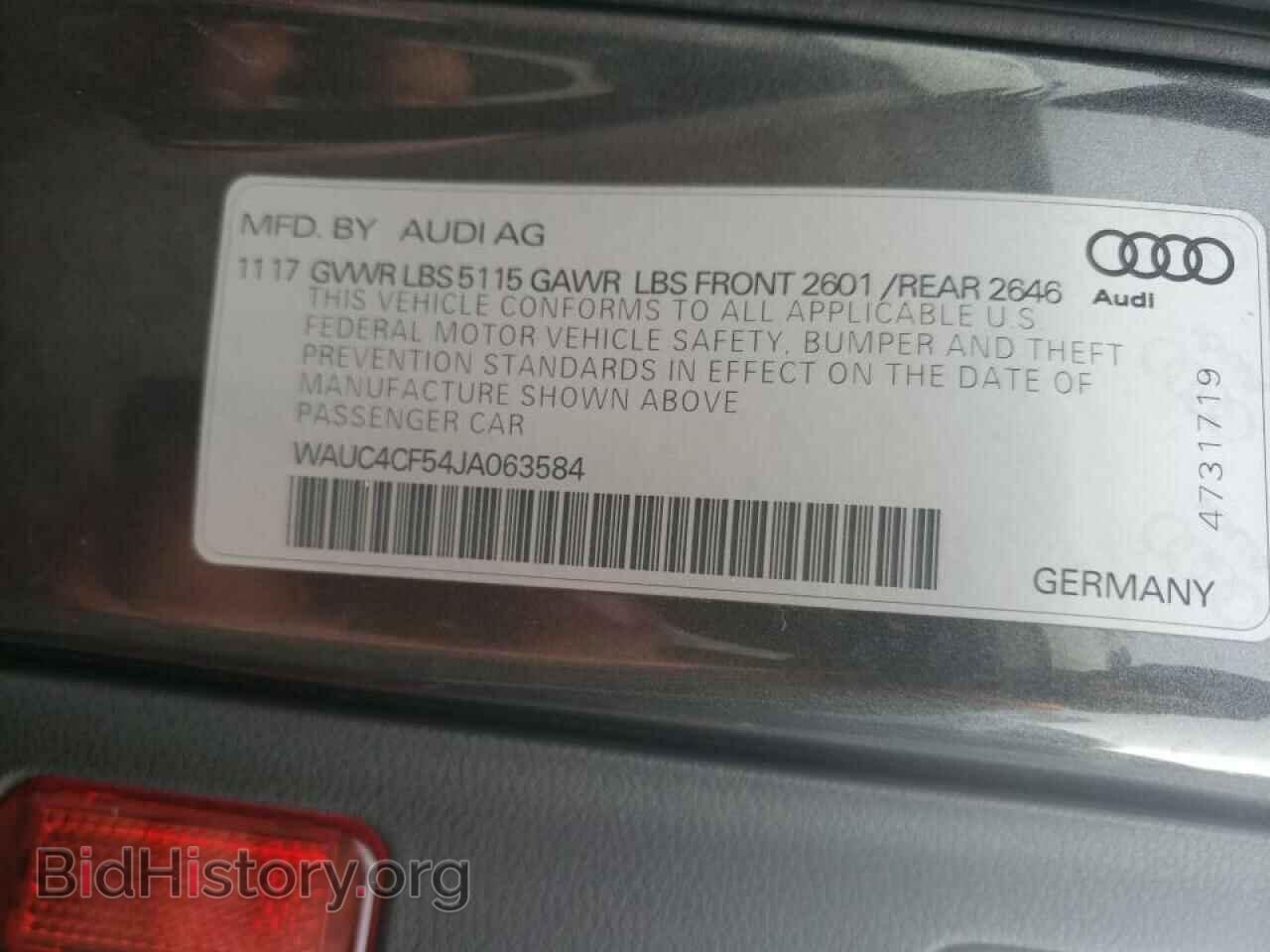 2018 AUDI S5/RS5 - VIN: WAUC4CF54JA063584 - Фото 10