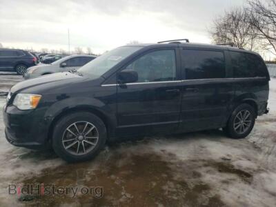 2017 Dodge CARAVAN Grand Cara, black — VIN 2C4RDGBG1HR628942, Copart