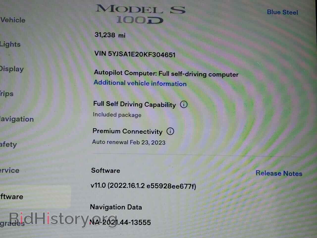 2019 TESLA MODEL S - VIN: 5YJSA1E20KF304651 - Фото 9