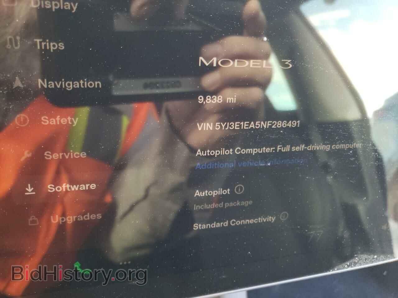 2022 TESLA MODEL 3 - VIN: 5YJ3E1EA5NF286491 - Фото 9