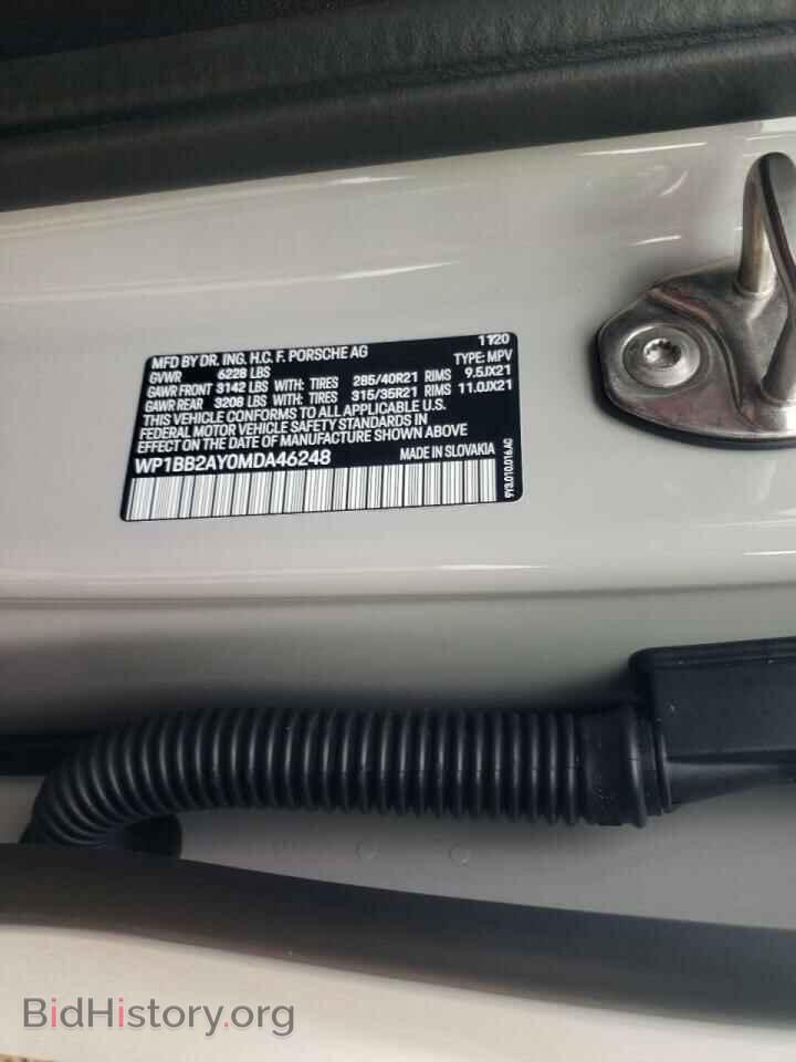 2021 PORSCHE CAYENNE - VIN: WP1BB2AY0MDA46248 - Фото 10