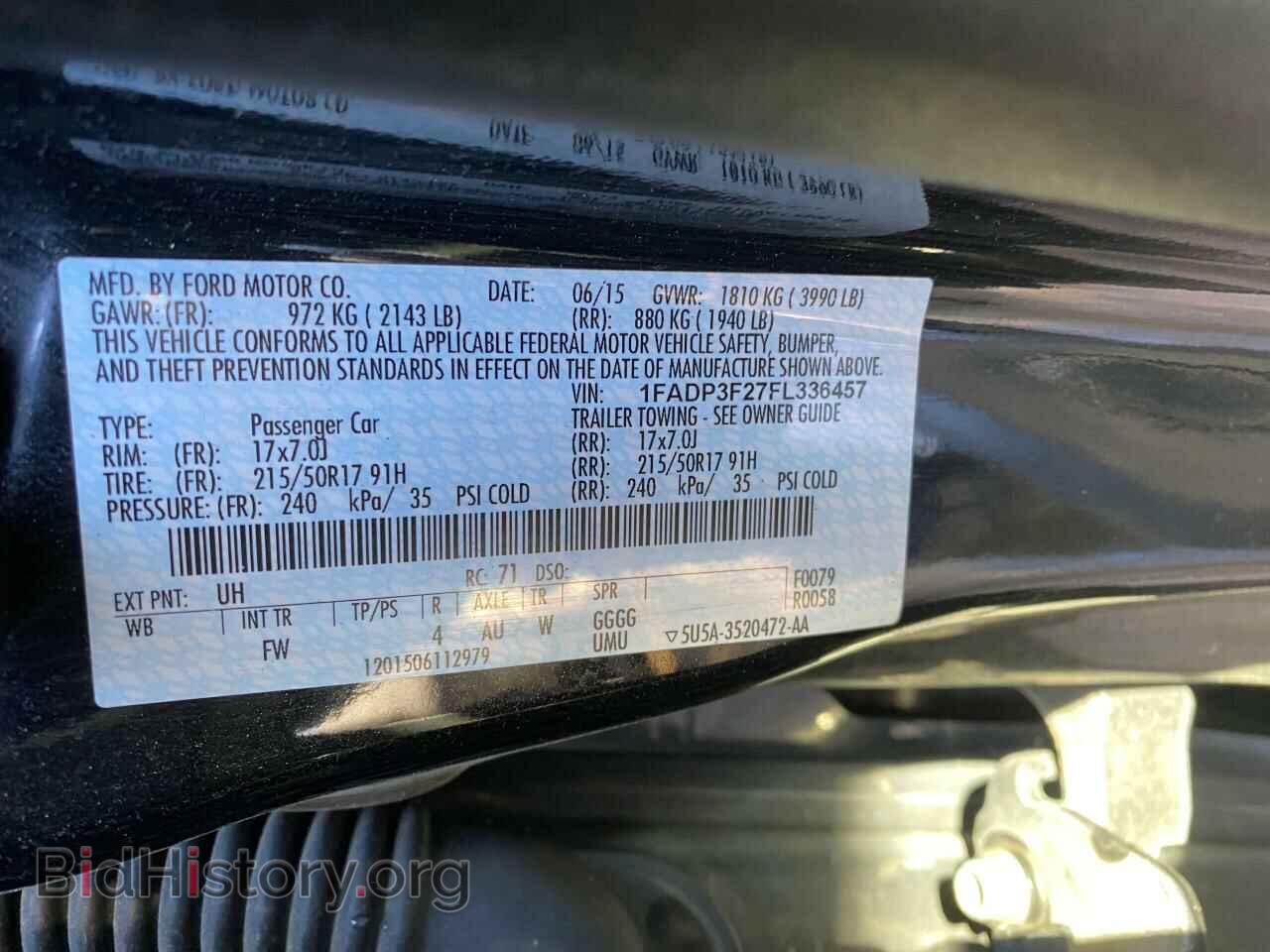2015 FORD FOCUS - VIN: 1FADP3F27FL336457 - Photo 10