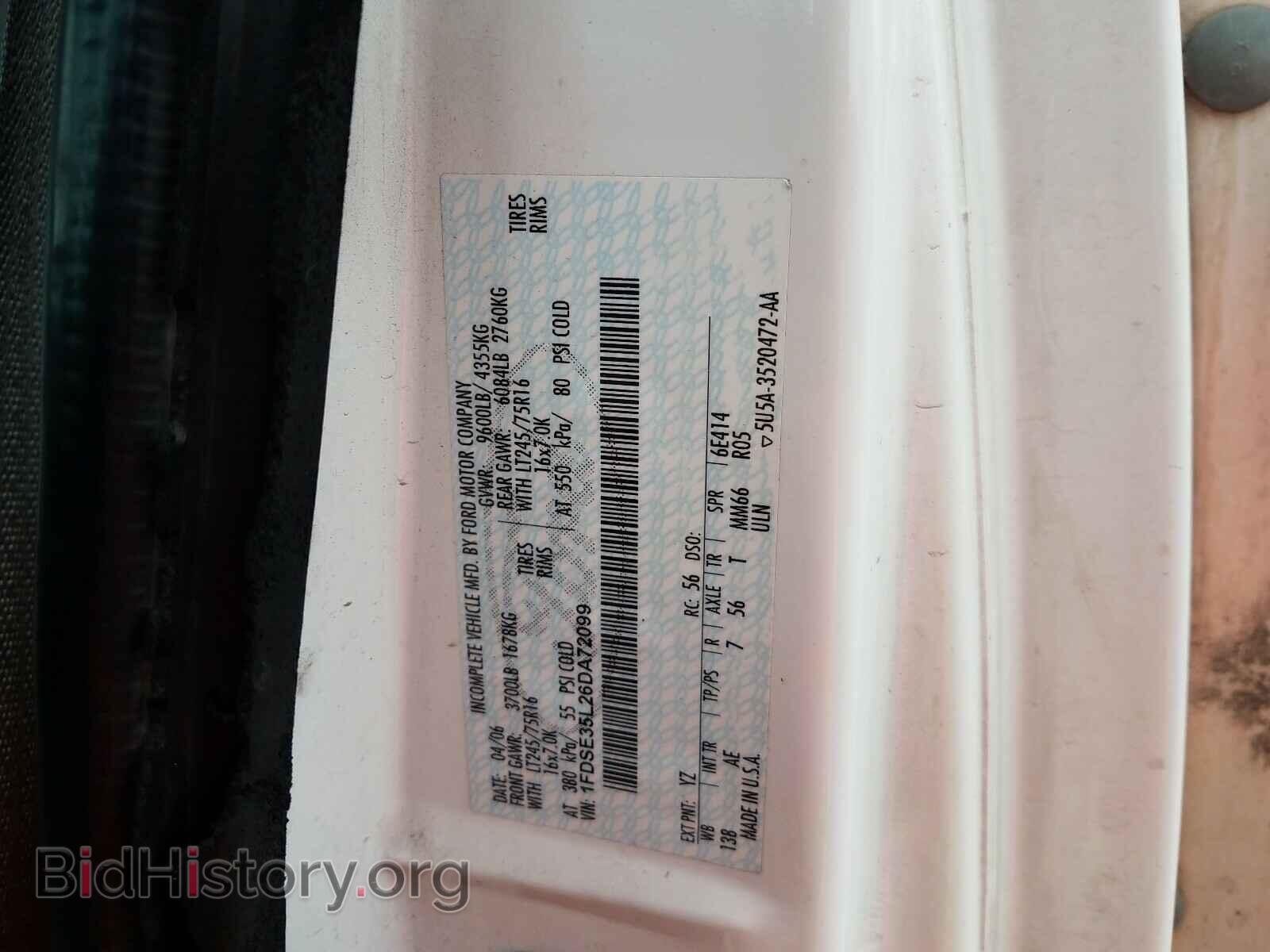 2006 FORD ECONOLINE - VIN: 1FDSE35L26DA72099 - Photo 10