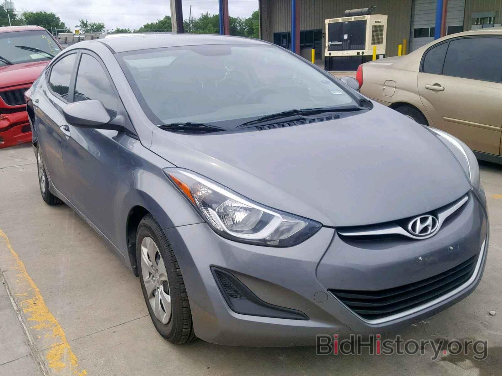 Photo KMHDH4AEXGU648522 - HYUNDAI ELANTRA 2016