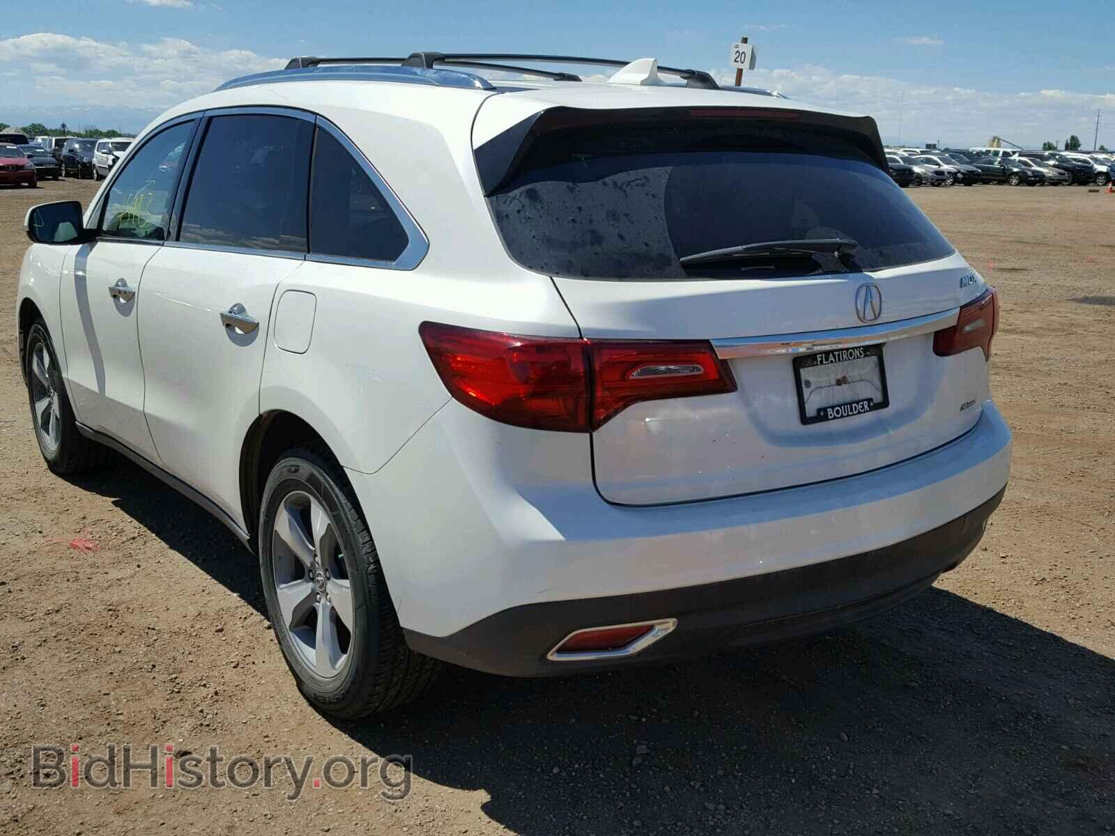 2014 ACURA MDX - VIN: 5FRYD4H25EB022684 - Фото 3
