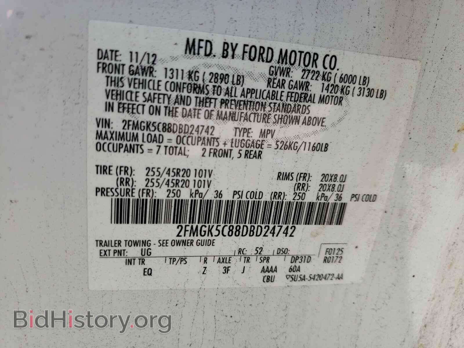 2013 FORD FLEX - VIN: 2FMGK5C88DBD24742 - Photo 10