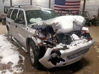 2003 Dodge DURANGO Durango R/, silver — VIN 1D4HS78Z03F584199, Copart