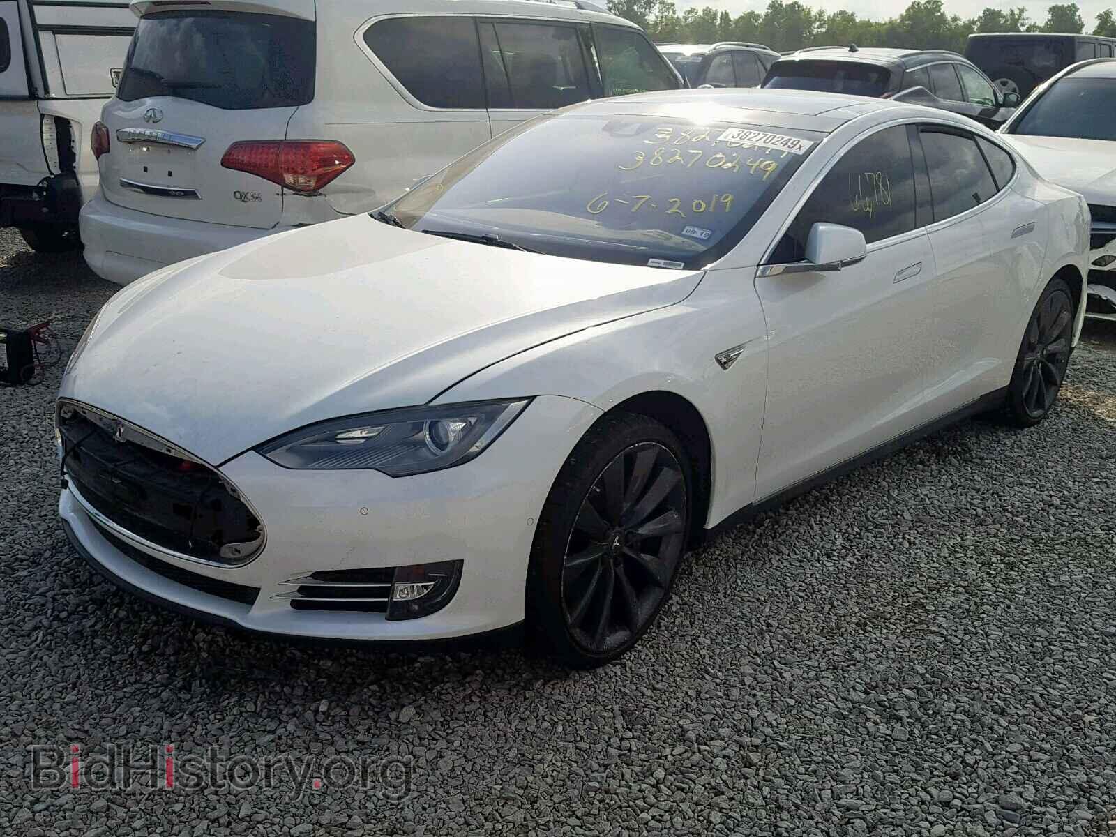 2015 TESLA MODEL S - VIN: 5YJSA1E10FF106505 - Фото 2