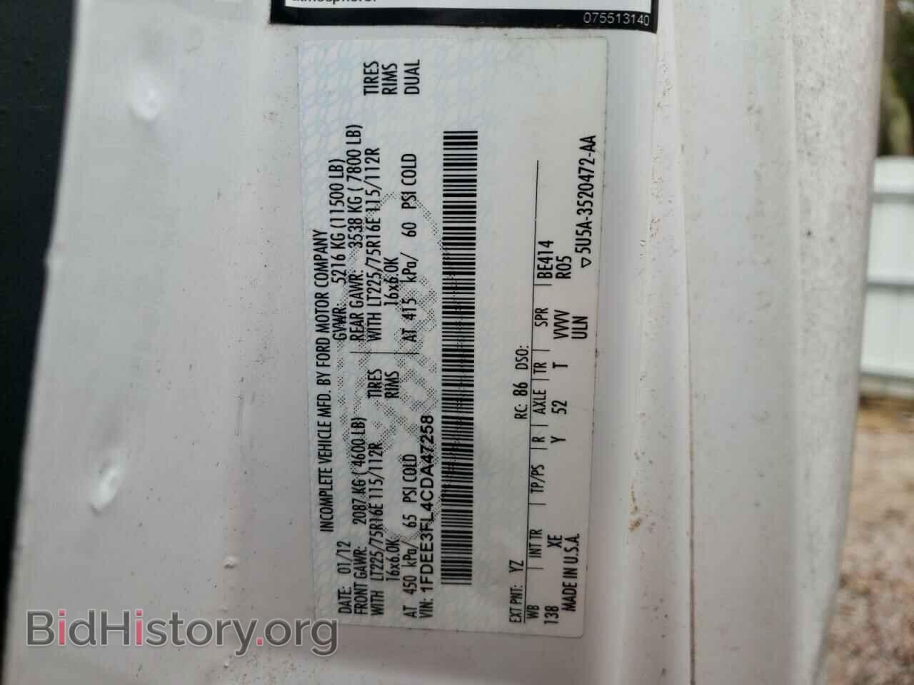 2012 FORD ECONOLINE - VIN: 1FDEE3FL4CDA47258 - Photo 10