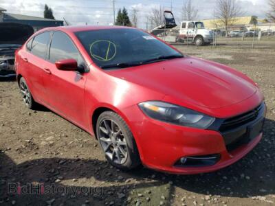2014 Dodge DART Dart SXT, red — VIN 1C3CDFBB2ED830079, Copart