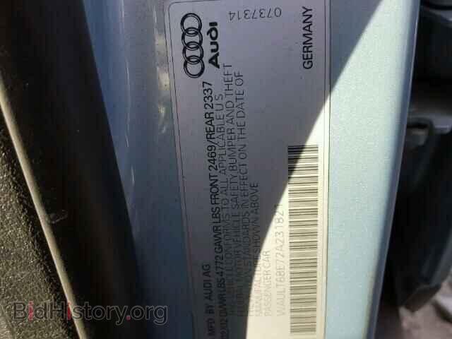 2002 AUDI A4 - VIN: WAULT68E72A231821 - Photo 10