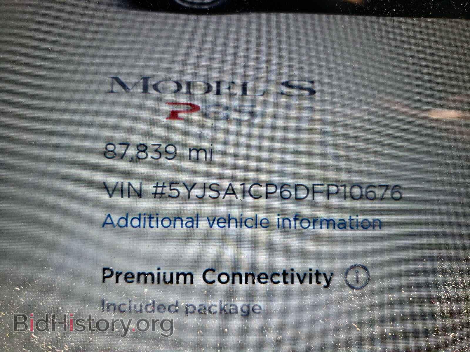 2013 TESLA MODEL S - VIN: 5YJSA1CP6DFP10676 - Photo 8