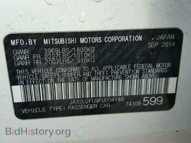 2015 MITSUBISHI LANCER - VIN: JA32U2FU9FU004146 - Фото 10