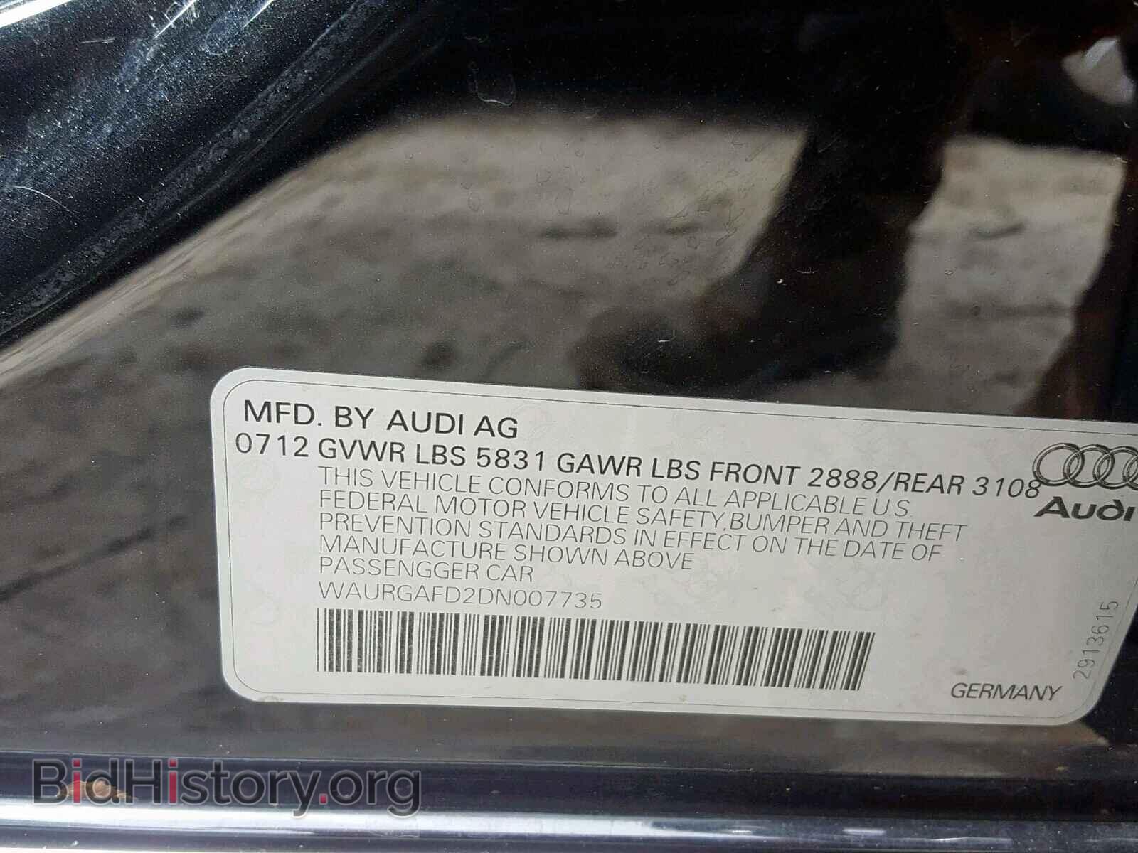 2013 AUDI A8 - VIN: WAURGAFD2DN007735 - Photo 10