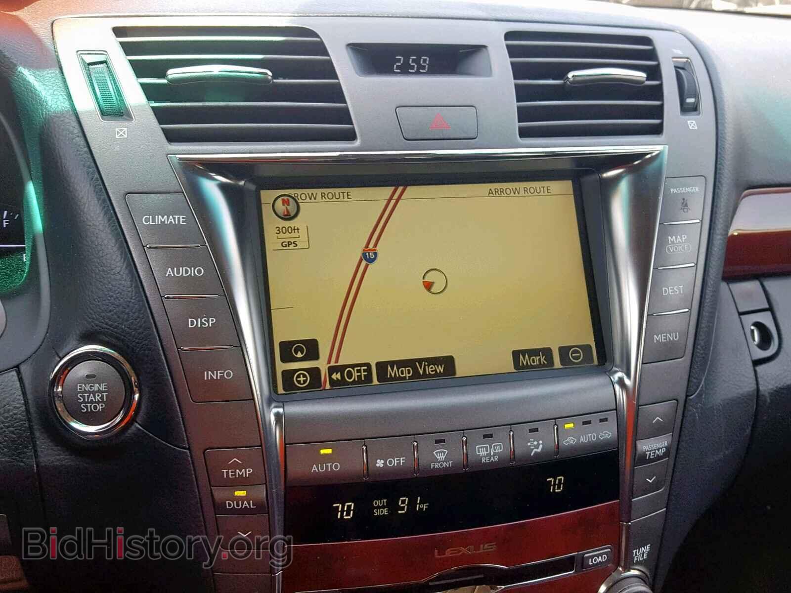 2008 LEXUS LS460 - VIN: JTHBL46F185075189 - Фото 9