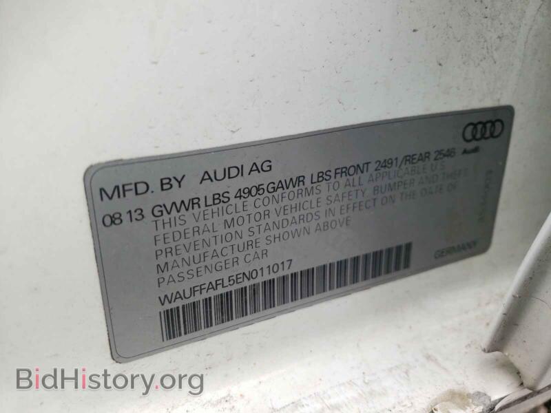 2014 Audi A4 (VIN WAUFFAFL5EN011017) — фото 10 из 10