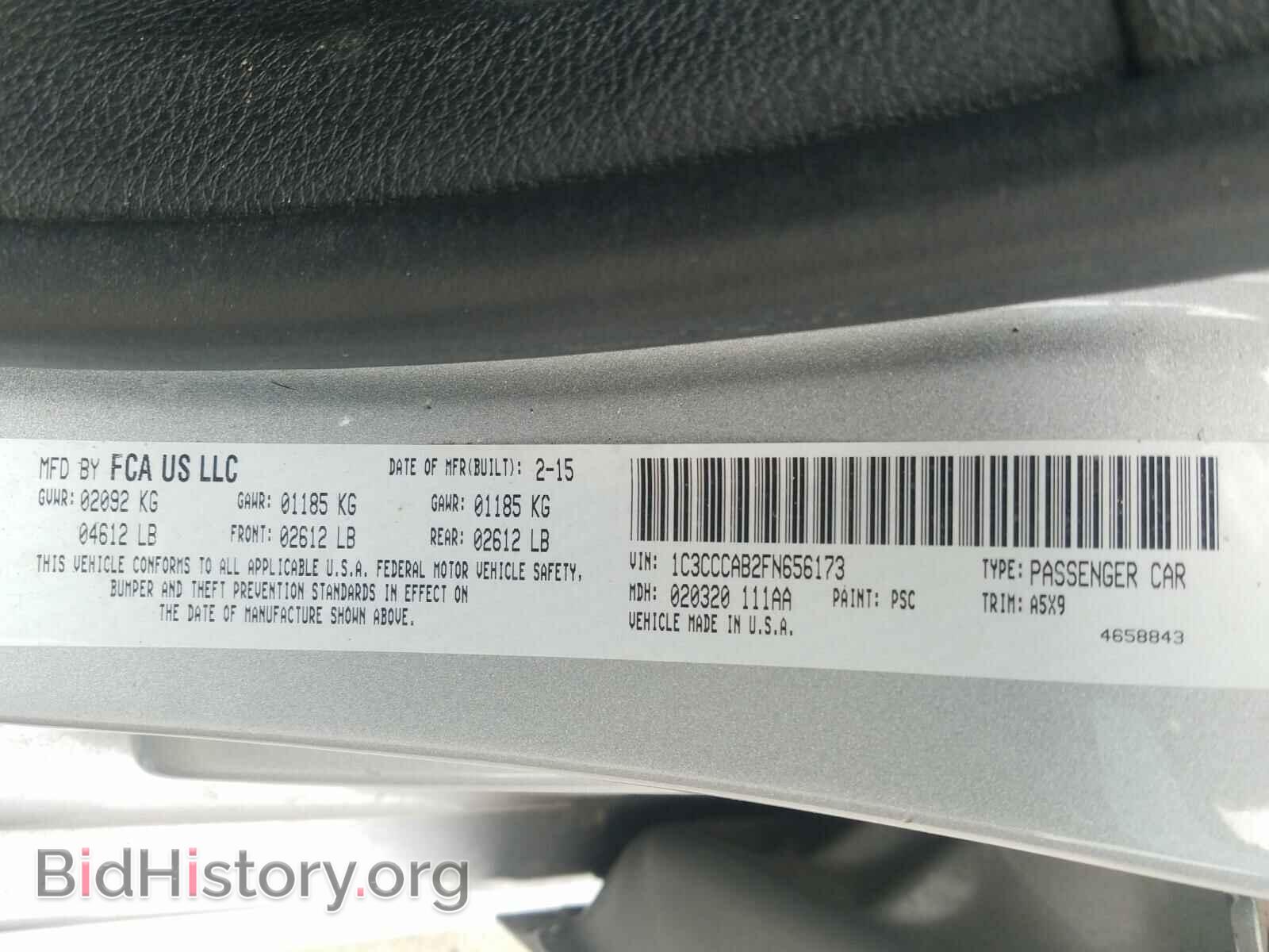 2015 CHRYSLER 200 - VIN: 1C3CCCAB2FN656173 - Photo 10