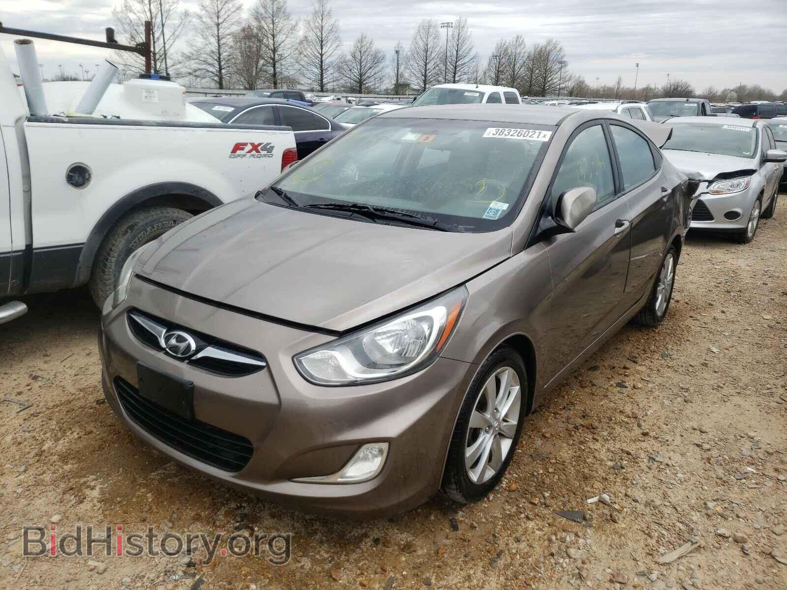 2012 HYUNDAI ACCENT - VIN: KMHCU4AEXCU036645 - Фото 2