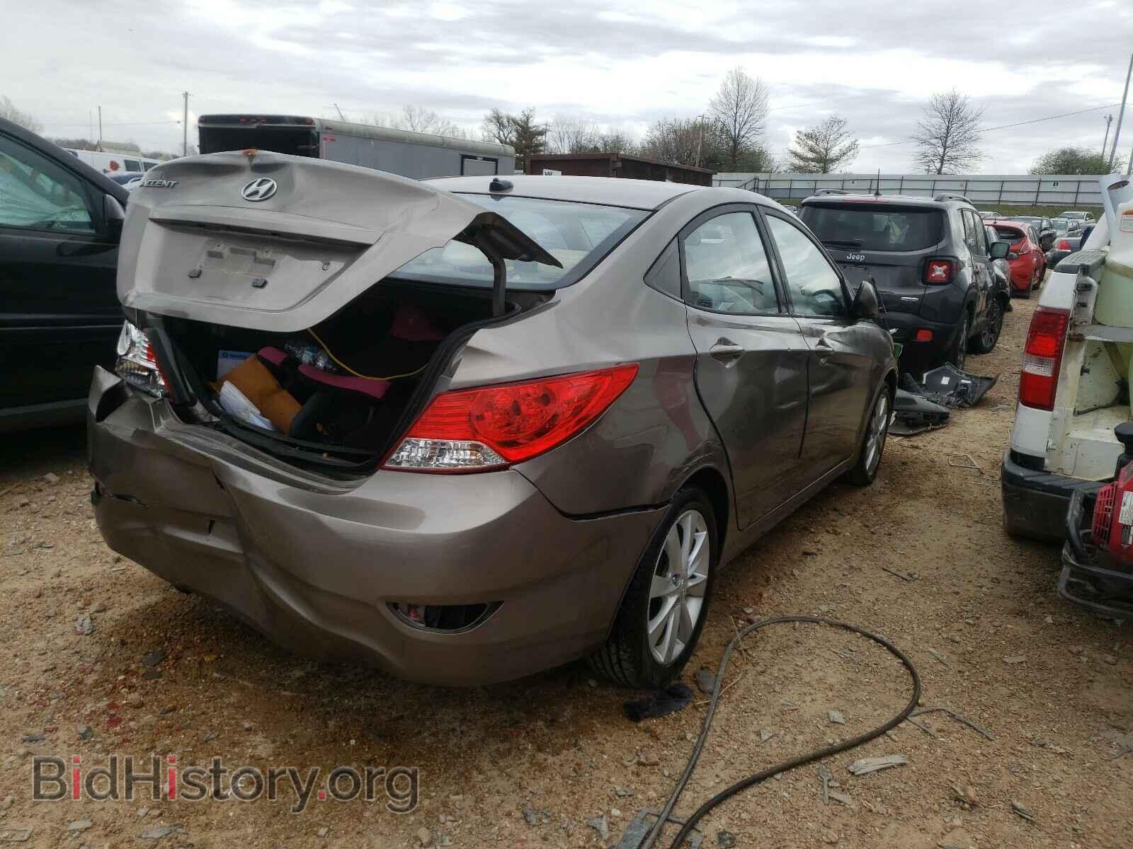 2012 HYUNDAI ACCENT - VIN: KMHCU4AEXCU036645 - Фото 4