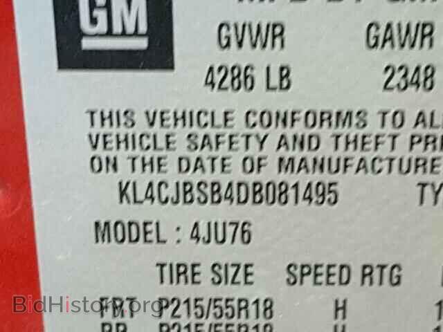 2013 BUICK ENCORE CON - VIN: KL4CJBSB4DB081495 - Фото 10