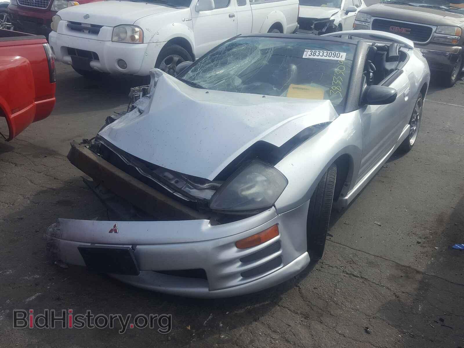 2001 MITSUBISHI ECLIPSE - VIN: 4A3AE85H21E077439 - Фото 2