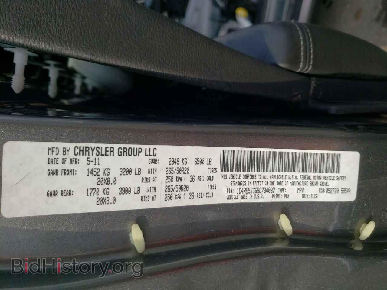 2011 DODGE DURANGO - VIN: 1D4RE5GG6BC734087 - Фото 10