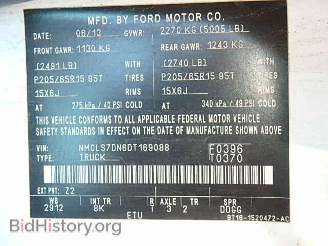 2013 FORD TRANSIT CO - VIN: NM0LS7DN6DT169088 - Фото 9